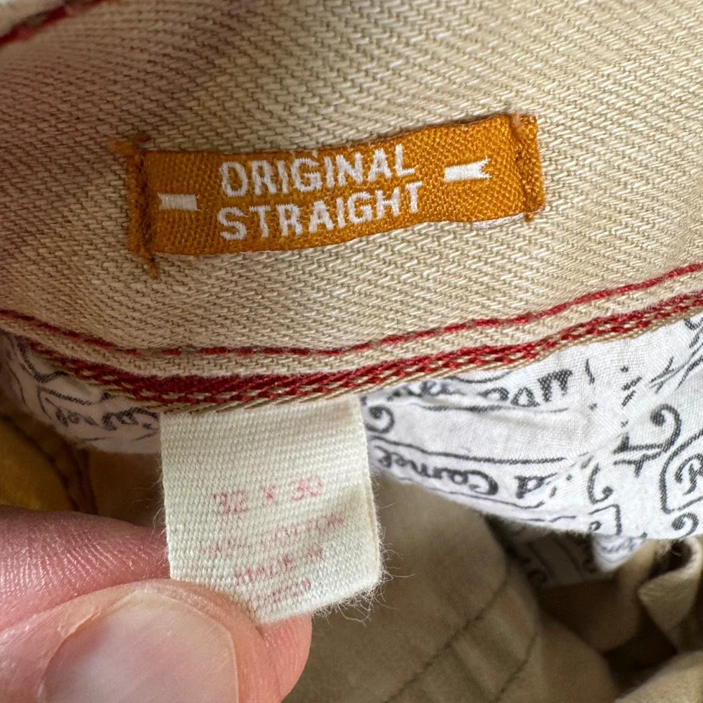 Red Camel Mens Original Straight Tan Khaki Jeans 33x29 Western Streetwear‎ Denim